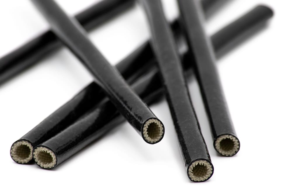 Dehnbarer Glasgewebeschlauch mit Silikonbeschichtung
